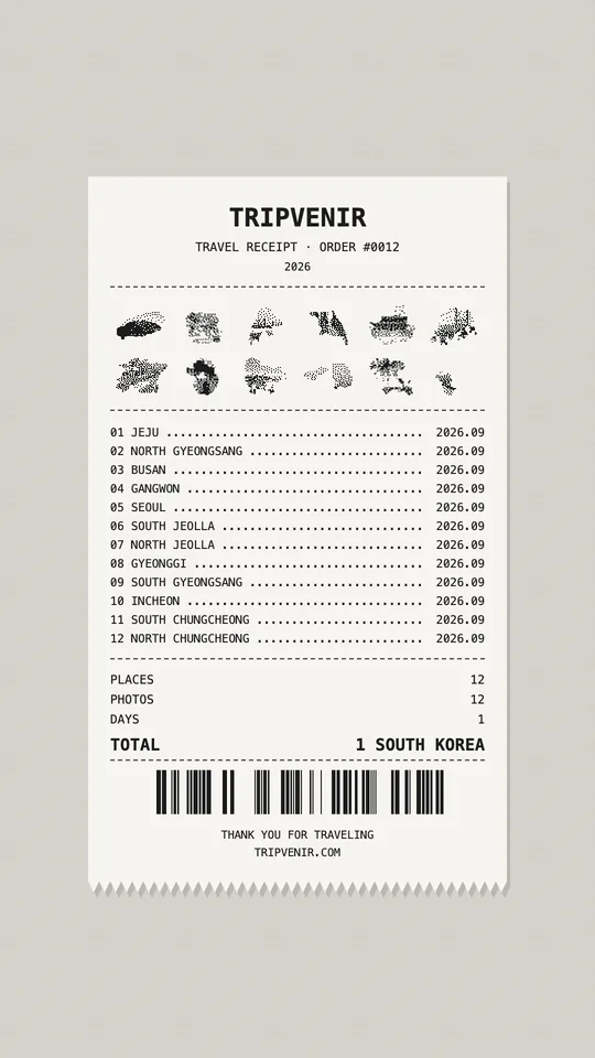 Travel receipt